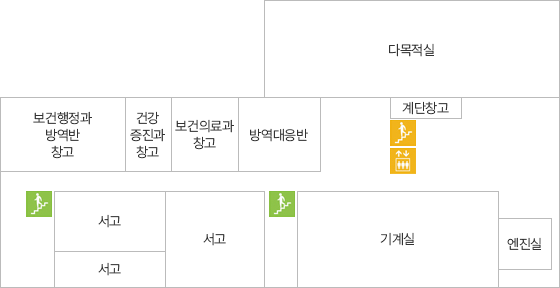 강동구 보건소 청사 지하 1층 지도