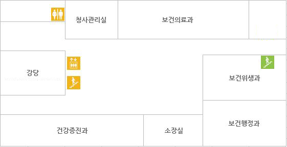 강동구 보건소 청사 3층 지도